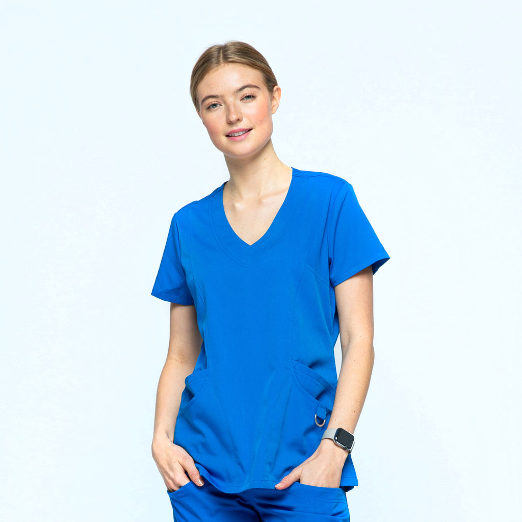 1001 Female 5 Pocket Princess V Neck Top - UNINARD.COM