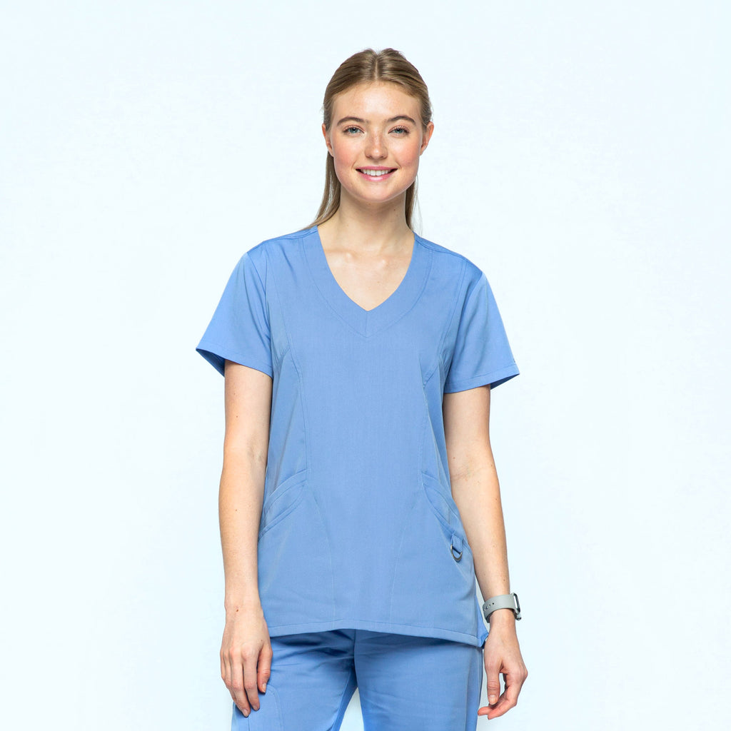 1001 Female 5 Pocket Princess V Neck Top - UNINARD.COM