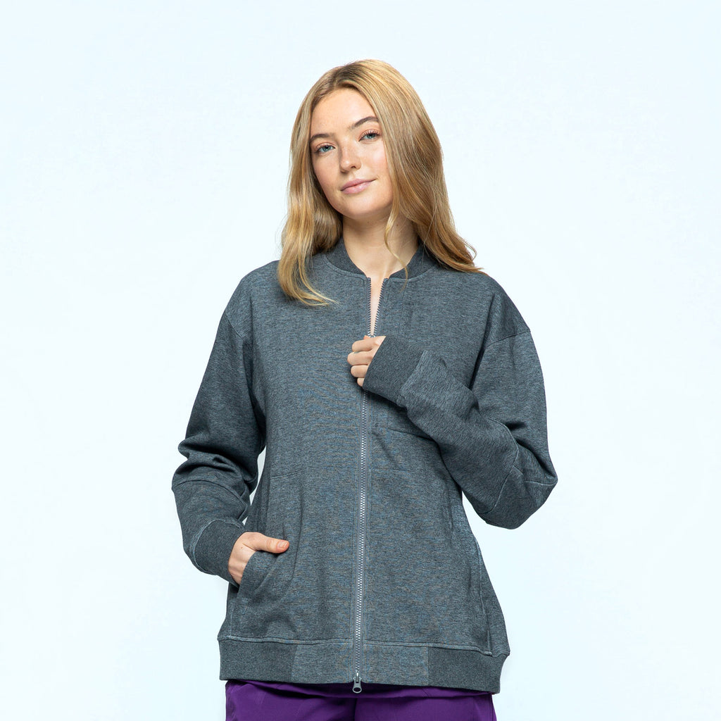 4002 Female 3 Pocket 2 Way Full Zip Warm Up - UNINARD.COM